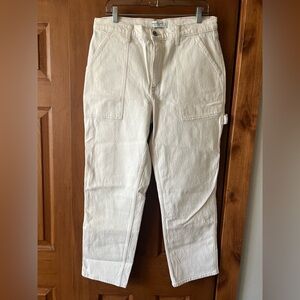 Abercrombie & Fitch Women’s Cream Cargo Style Jean